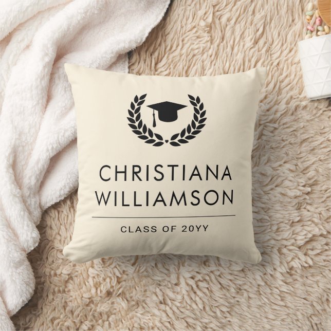 Coussin Diplôme d'études scolaires et collégiales personna (Couverture)