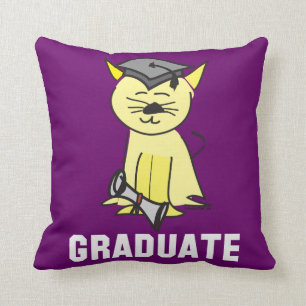 Coussin Diplôme d'études supérieures en chats mignons