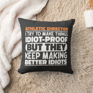 Coussin Directeur Athlétique J'Essaie De Faire Les Choses 