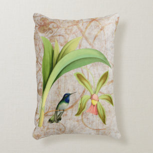 Coussin dirigé violet d'accent de colibri