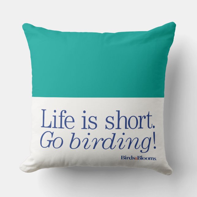 Coussin Disparaissent Birding ! (Recto)