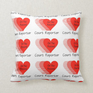 Coussin Disque de sténographe judiciaire