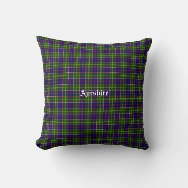 Coussin District de Tartan (Recto)