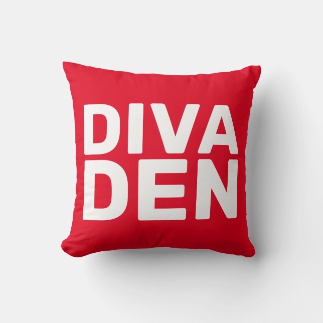 COUSSIN DIVA DEN RED THROWS (Recto)