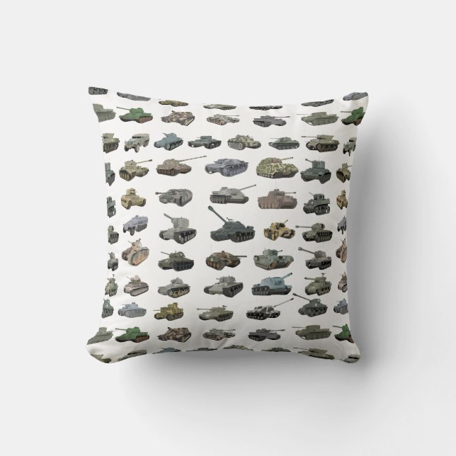Coussin Divers réservoirs 2ÈME GUERRE MONDIALE (Recto)