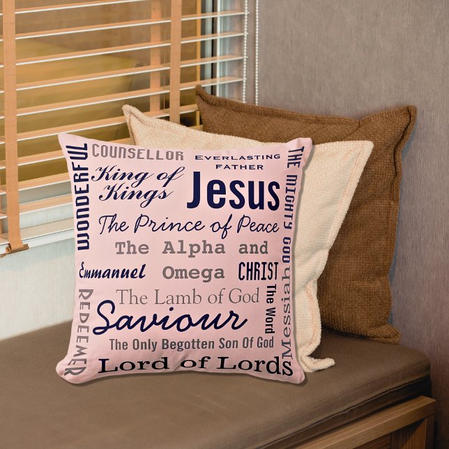 Coussin Dix-sept noms de Jésus (Créateur téléchargé)