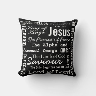 Coussin Dix-sept noms de Jésus
