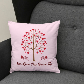Coussin DIY Élégant Classique Saint-Valentin Amour Rouge R
