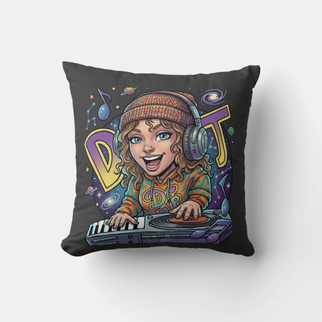 Coussin DJ Retro Galaxy (Recto)