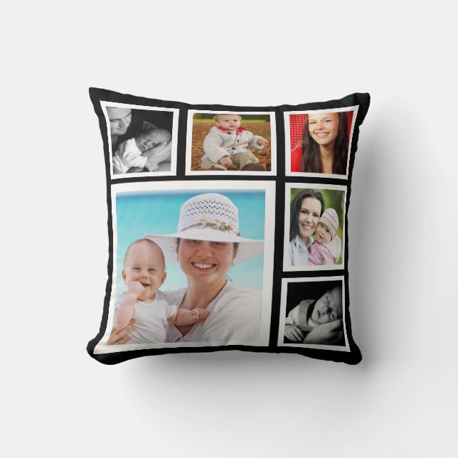 Coussin do-it-yourself Modèle photo personnalisé personnal (Recto)