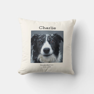 Coussin Dog Memorial Cushion Pet Remembrance Throw Pillow