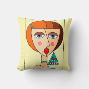 Coussin Dollup Redhead Femmes Beau Cubisme