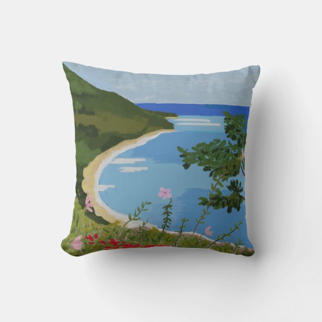 Coussin Dominican landscape (Recto)