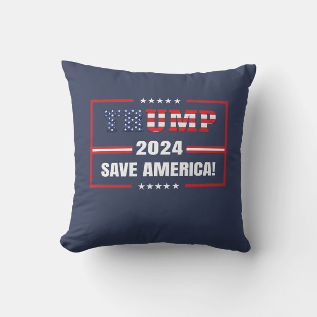 Coussin Donald Trump 2024 redonne l'élection américaine (Recto)