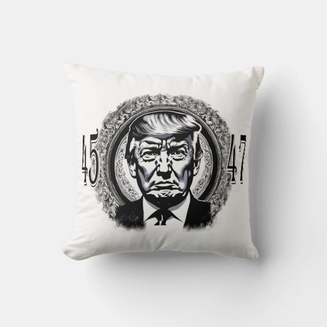 Coussin Donald Trump 45/47 (Recto)