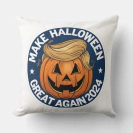 Coussin Donald Trump Halloween Citrouille Thaillow : Nouve