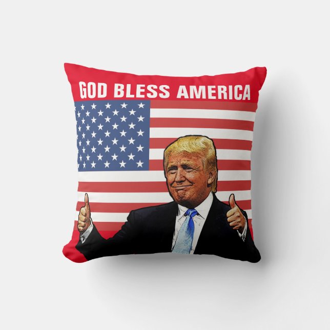 COUSSIN DONALD TRUMP PATRIOTIQUE LAIT LE FEU (Recto)