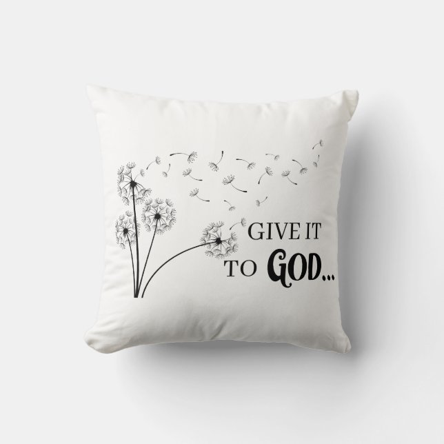 Coussin Donne-Le À Dieu Dandelion (Recto)