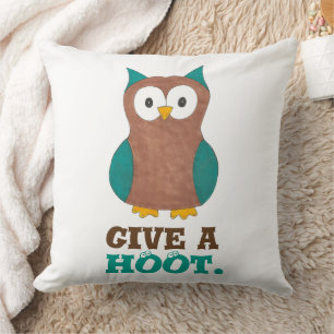 Coussin Donnez une photo de la Chouette en dessin de la Ch