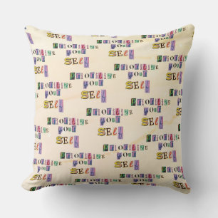 Coussin Donnez-vous la priorité