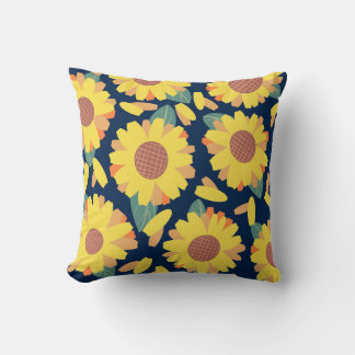 Coussin Doodles Sunny Bloom
