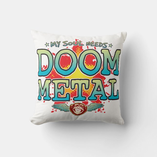 Coussin Doom Metal Soul (Recto)