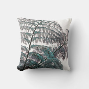 Coussin d'oreiller à la feuille de fougère verte F