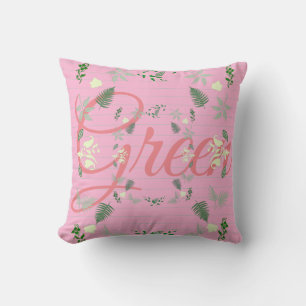 Coussin d'oreiller vert Feuille Plante