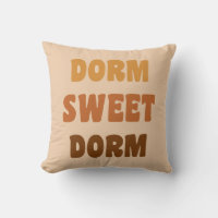 Dorm Sweet Dorm Brown Rétro les années 70 Lettres