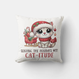 Coussin Dormir les fêtes avec Catitude