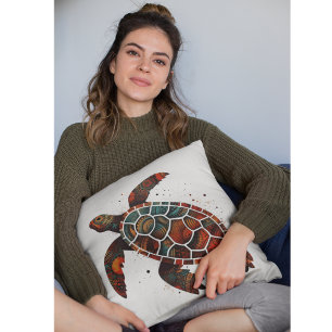 Coussin Dot Mosaic Turtle