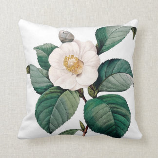 Coussin Double fleur vintage Redoute de Camelia