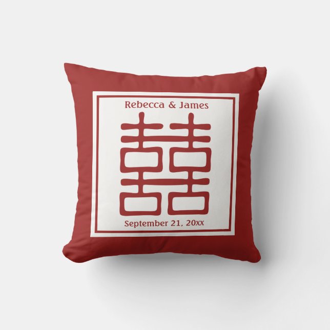 Coussin Double Mariage chinois (Recto)