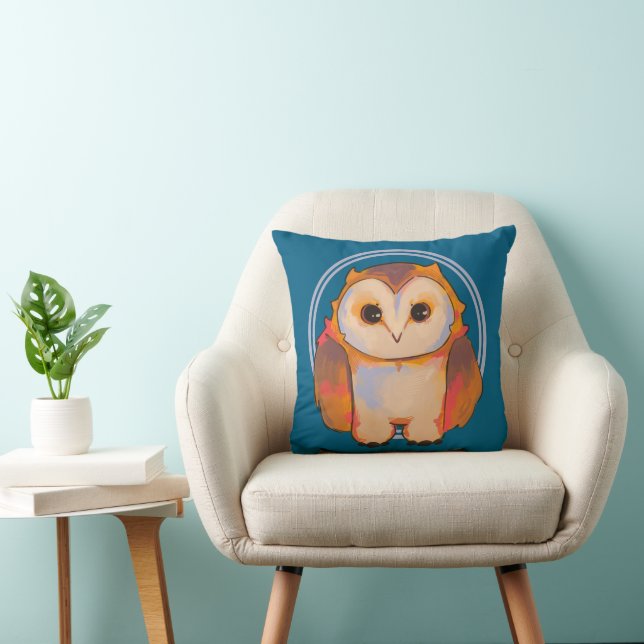 Coussin Douce petite chouette.  (Chaise)