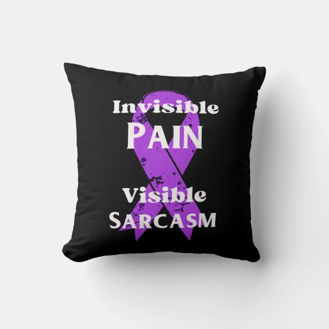 Coussin Douleur invisible Sarcastique (Recto)