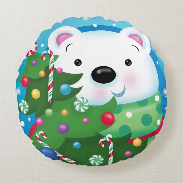 Coussin d'ours blanc (Devant)