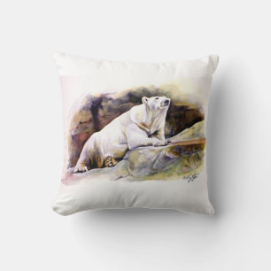 Coussin d'ours polaire au repos