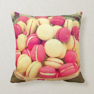 Coussin doux de coussin de macarons colorés de