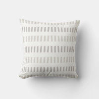 Dove Grey Design géométrique moderne Jeter Oreille