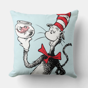 Coussin Dr Seuss   Chat dans le Casquette & Krinklebine