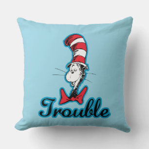 Coussin Dr Seuss   Chat dans le problème du Casquette