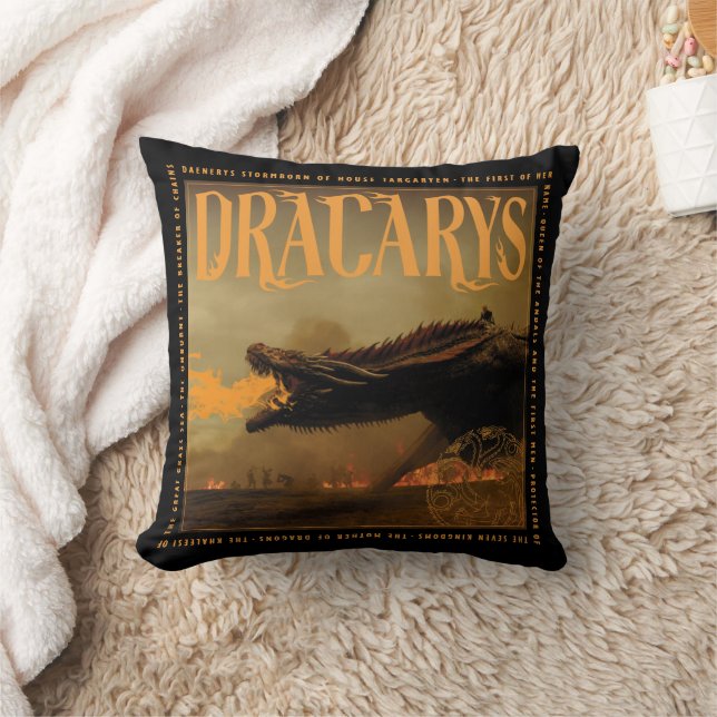 Coussin "Dracarys" Drogon Breathing Fire Graphic (Couverture)
