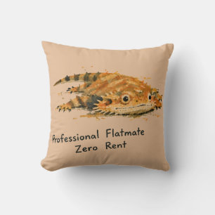Coussin Dragon barbu colocataire professionnel loyer zéro