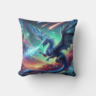 Coussin Dragon bleu