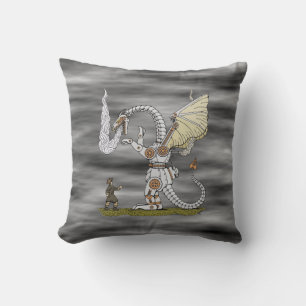 Coussin Dragon mécanique