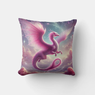 Coussin Dragon rose