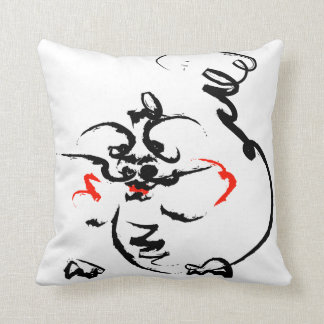 Coussin Dragon sur le blanc