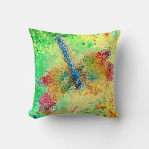 Coussin Dragonfly en verre (jaune)