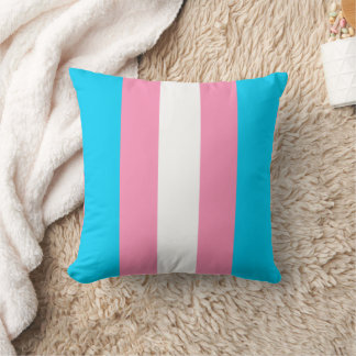 Coussin Drapeau à rayures transgenres Anniversaire