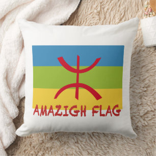 Coussin Drapeau Amazigh - Drapeau Amazigh Drapeau